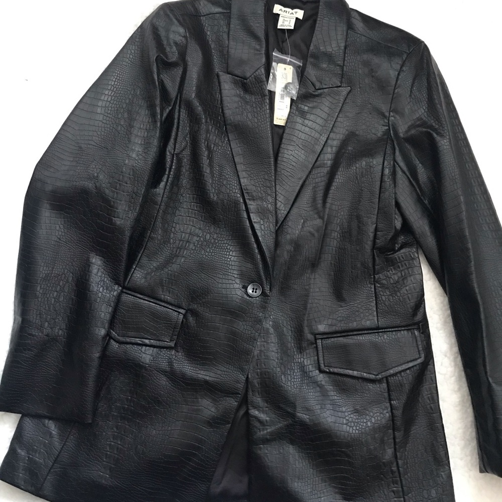 Ariat Faux Leather Blazer